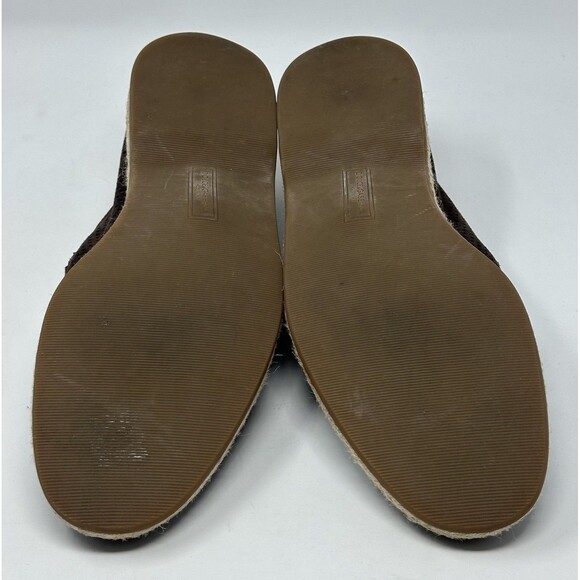 Dolce & Gabanna Perforated Suede Loafers Men’s 10 Brown Espadrille Slippers